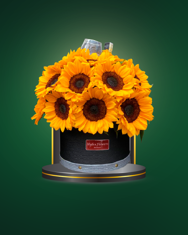 Sunflowers with wine - COD. 338