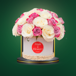 White and pink roses – COD. 340