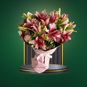 Bouquet Lirios Mor - COD. 646